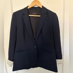 J Crew Navy Blue Blazer